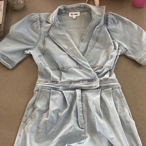Day + moon Jean romper. Size small.